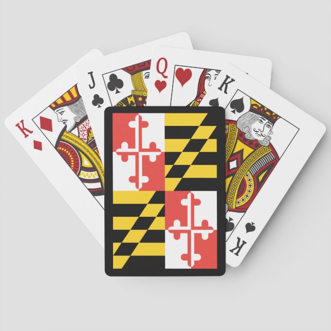 Maryland Flag Classic Playing Cards (Back)