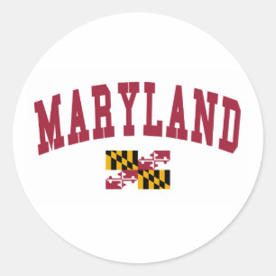 Maryland Flag Classic Round Sticker