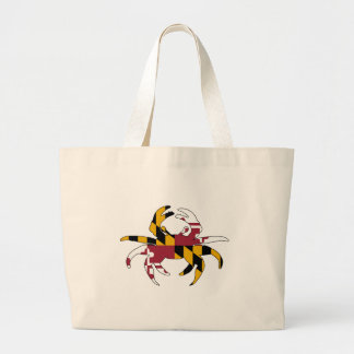 Maryland Flag Crab Large Tote Bag