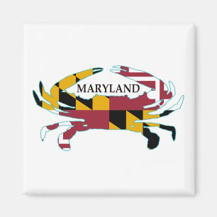 Maryland Flag Crab Magnet