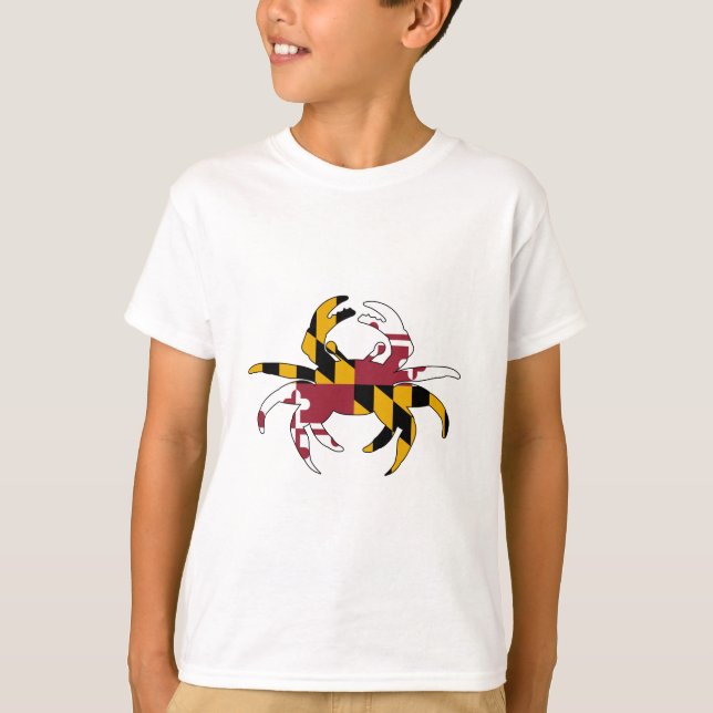 Maryland Flag Crab T-Shirt (Front)