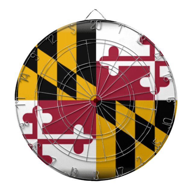 Maryland Flag Dartboard (Front)