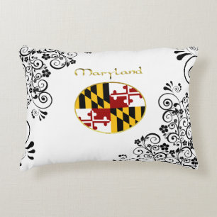 Maryland flag decorative cushion