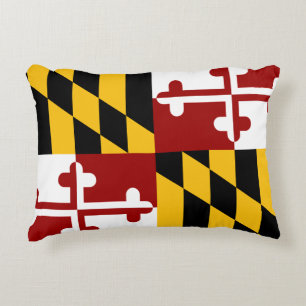 Maryland flag decorative cushion
