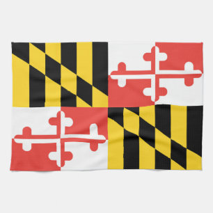 Maryland Flag Dish Towel