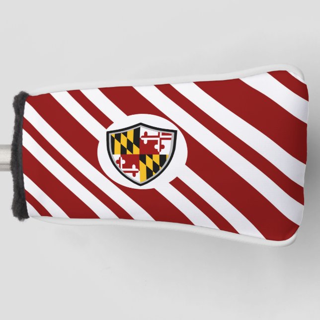 Maryland flag golf head cover (Front)