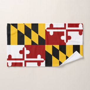 Maryland flag hand towel