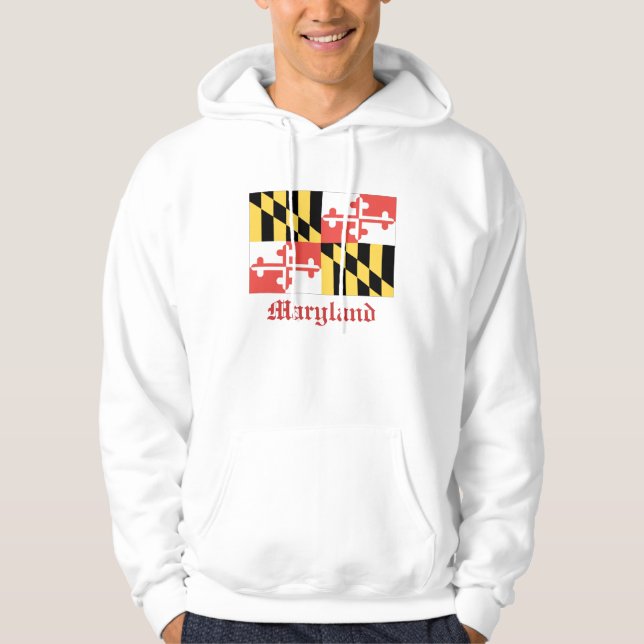 maryland flag  hoodie (Front)