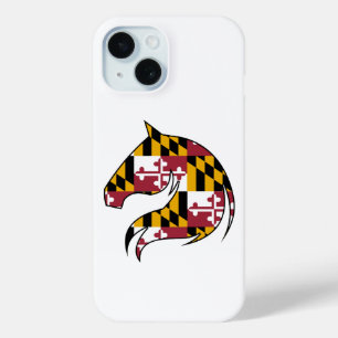 Maryland Flag Horse Head Phone Case