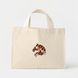 Maryland Flag Horse Head Tote Bag