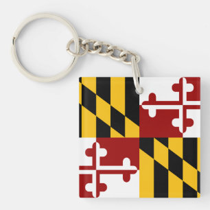 Maryland flag key ring