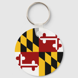 Maryland flag key ring