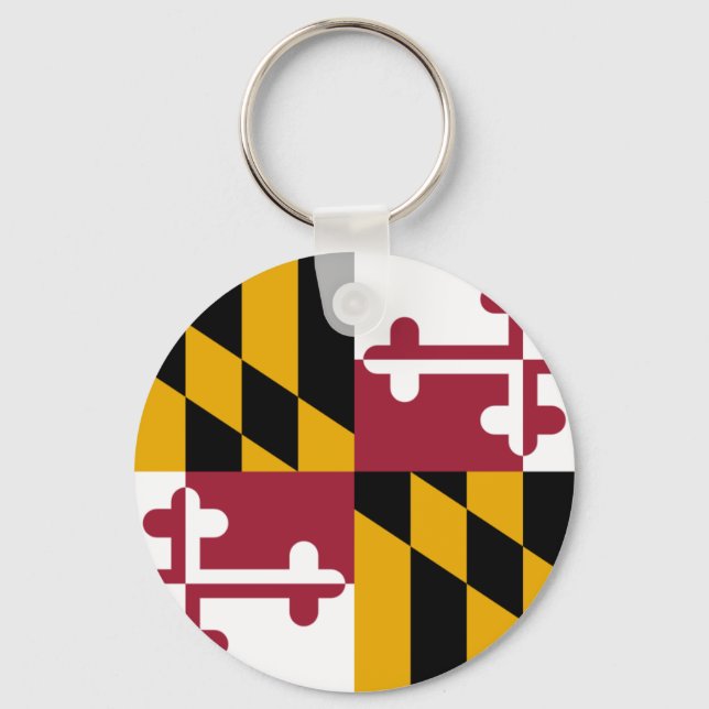 Maryland Flag Key Ring (Front)