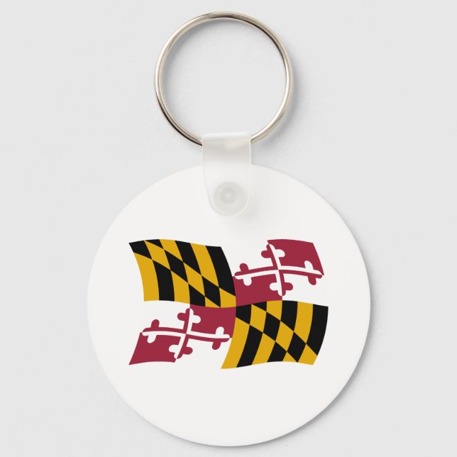 Maryland Flag Keychain (Front)