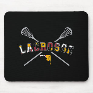 Maryland Flag Lacrosse Boys Mens College LAX Stic Mouse Pad