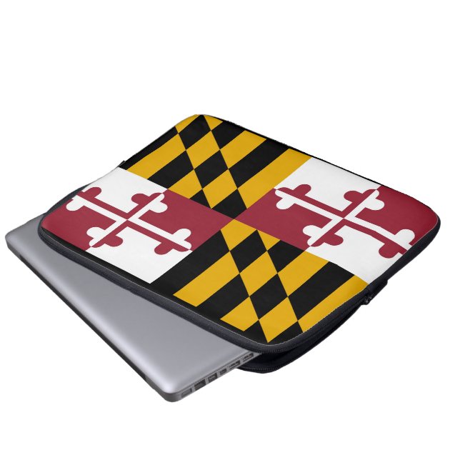Maryland Flag Laptop Sleeve (Front Bottom)