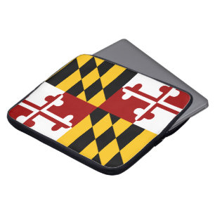 Maryland flag laptop sleeve