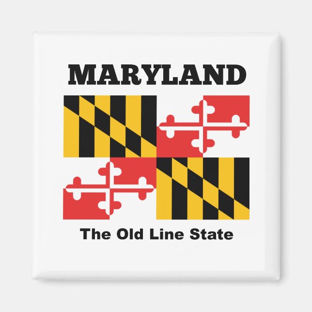 Maryland flag magnet (Front)