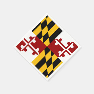 Maryland flag napkin