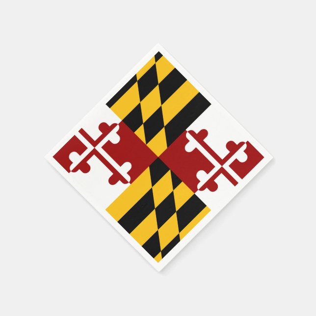Maryland flag napkin (Corner)