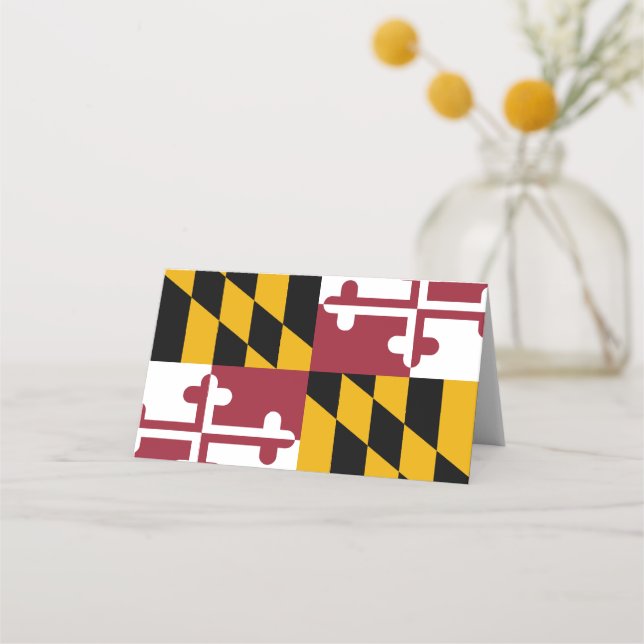 Maryland Flag Place Card (Front)