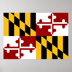 Maryland flag poster