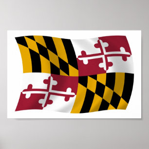 Maryland Flag Poster Print