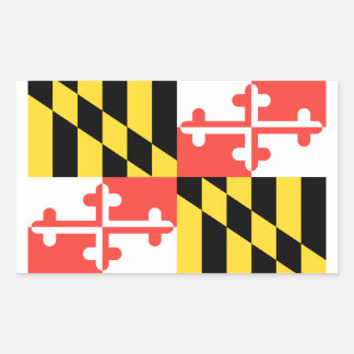 Maryland Flag Rectangular Sticker