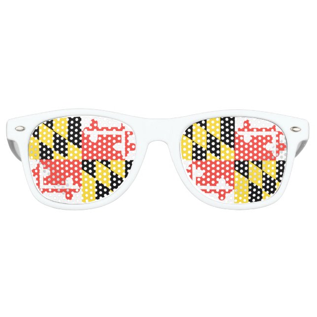 MARYLAND FLAG RETRO SUNGLASSES (Front)