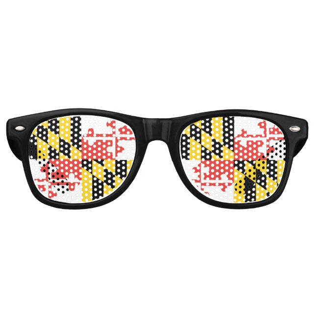 Maryland Flag Shades available in different styles (Front)