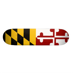 Maryland flag skateboard