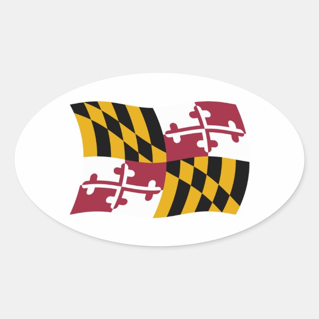 Maryland Flag Sticker (Front)