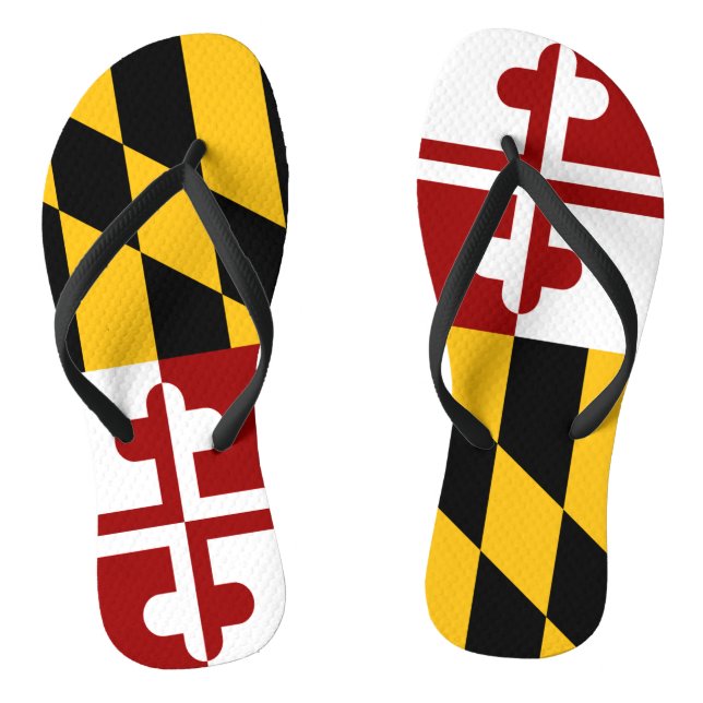 Maryland flag thongs (Footbed)
