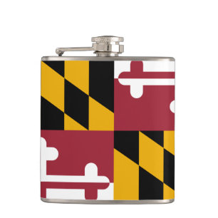 Maryland Flag & travel Maryland USA States/sports Hip Flask