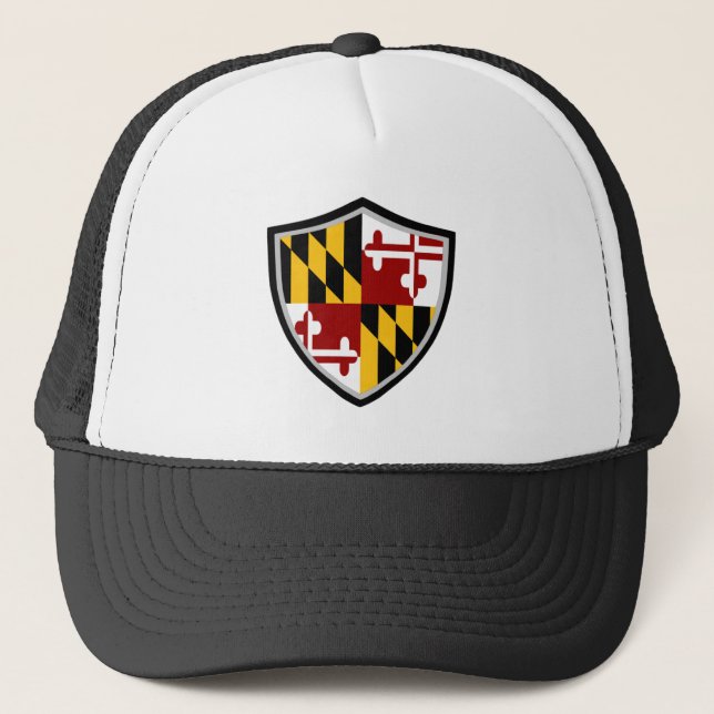 Maryland flag trucker hat (Front)