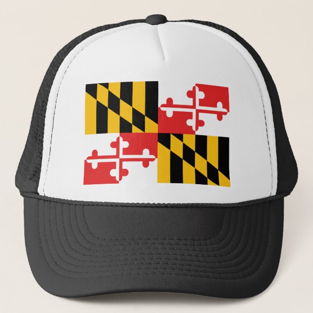 Maryland Flag Trucker Hat (Front)