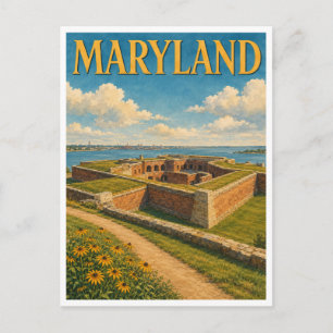 Maryland Fort McHenry GeoSaga Postcard