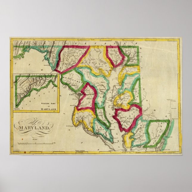 Maryland General Atlas Poster (Front)