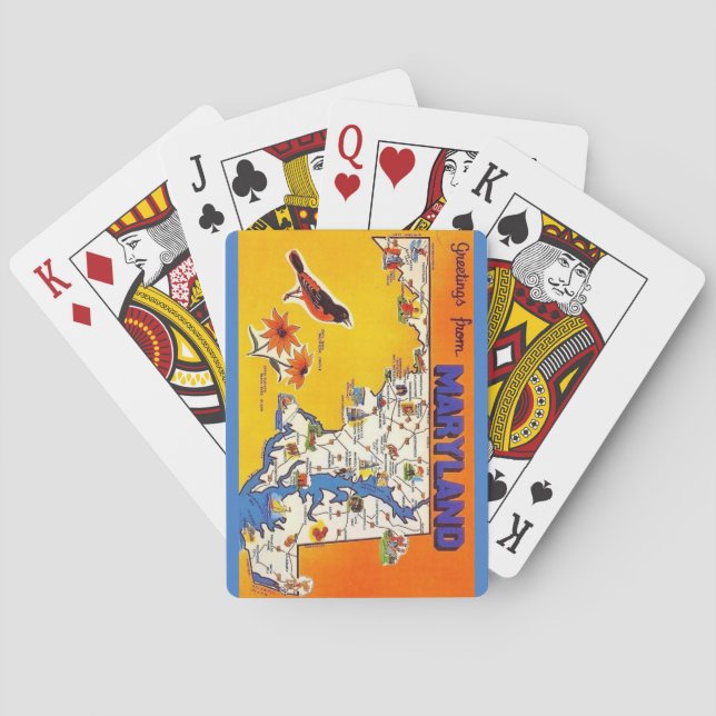 Maryland Greeting Playing Cards (Back)