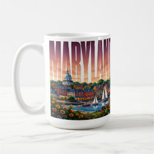 Maryland Harbour Waterfront Chesapeake Bay Charm Coffee Mug