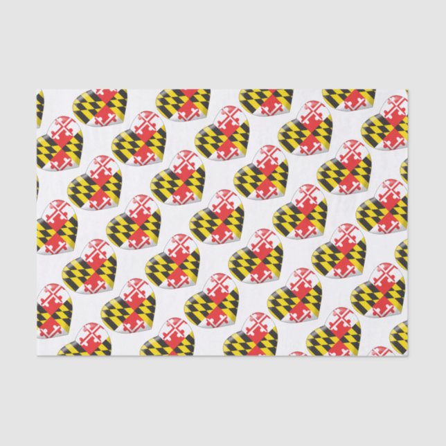 Maryland Heart Tissue Paper (Front)