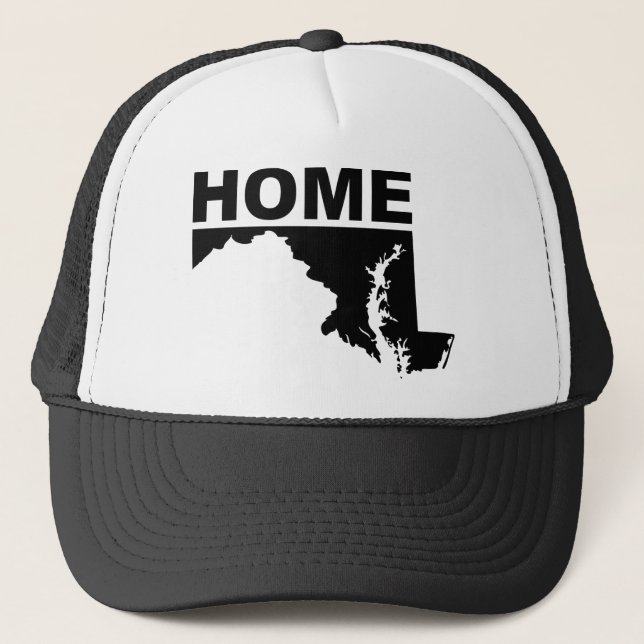 Maryland Home Away From State Ball Cap Hat (Front)