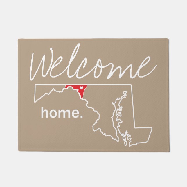 Maryland Home County Door Mat - Washington Co. (Front)