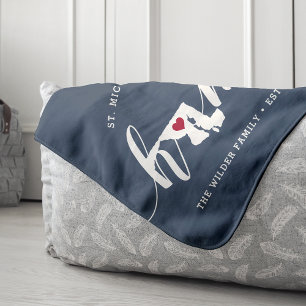 Maryland Home State Personalised Sherpa Blanket