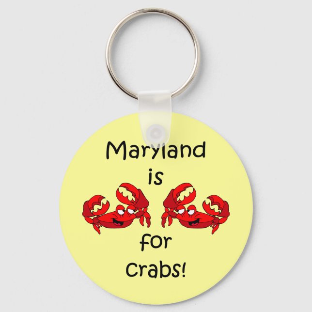 Maryland is for Crabs Key Ring (Front)