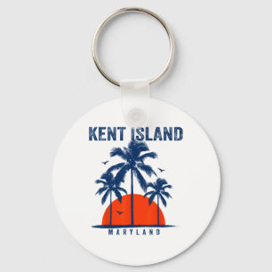 Maryland Kent Island Ocean Surfing Surfboarding Key Ring