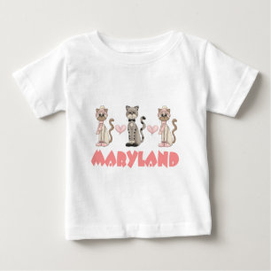 Maryland Kitty Cat Gift Baby T-Shirt