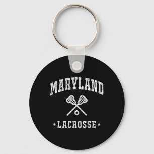 Maryland Lacrosse Vintage Gameday Retro Lacrosse L Key Ring