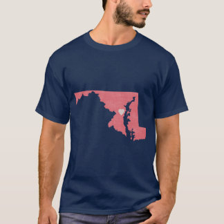 Maryland Love in Coral T-Shirt