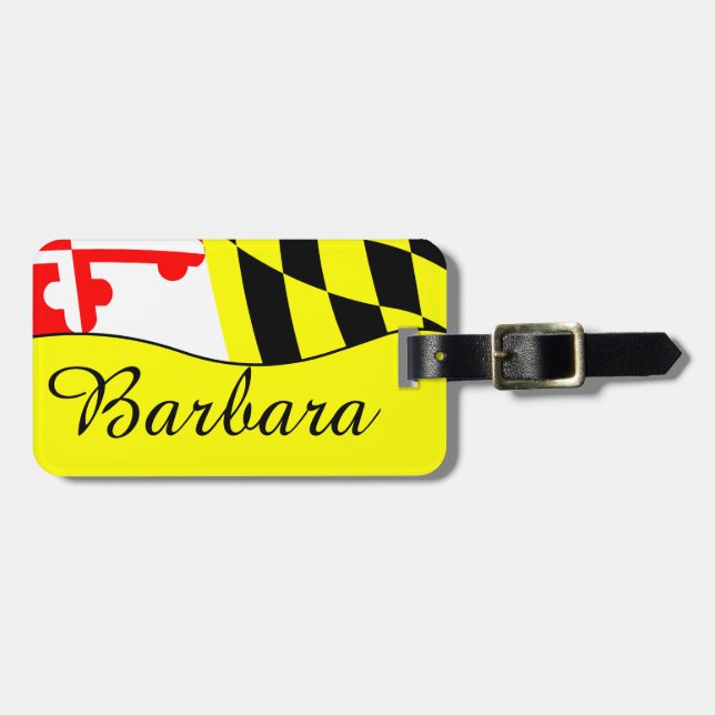 Maryland Luggage Tag (Front Horizontal)